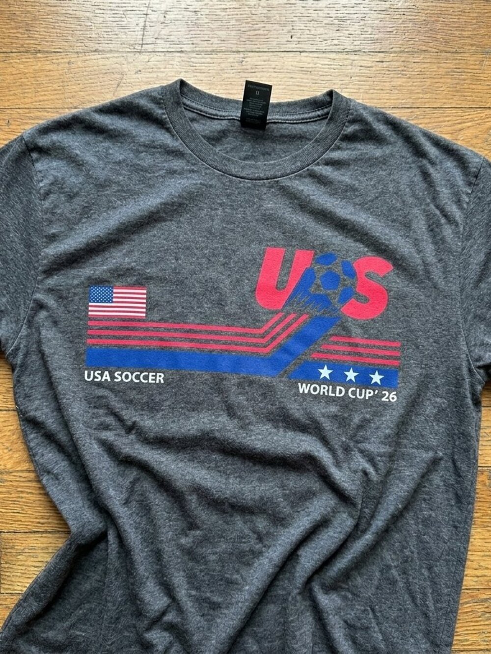 USA Soccer World Vintage Shirt dark heather